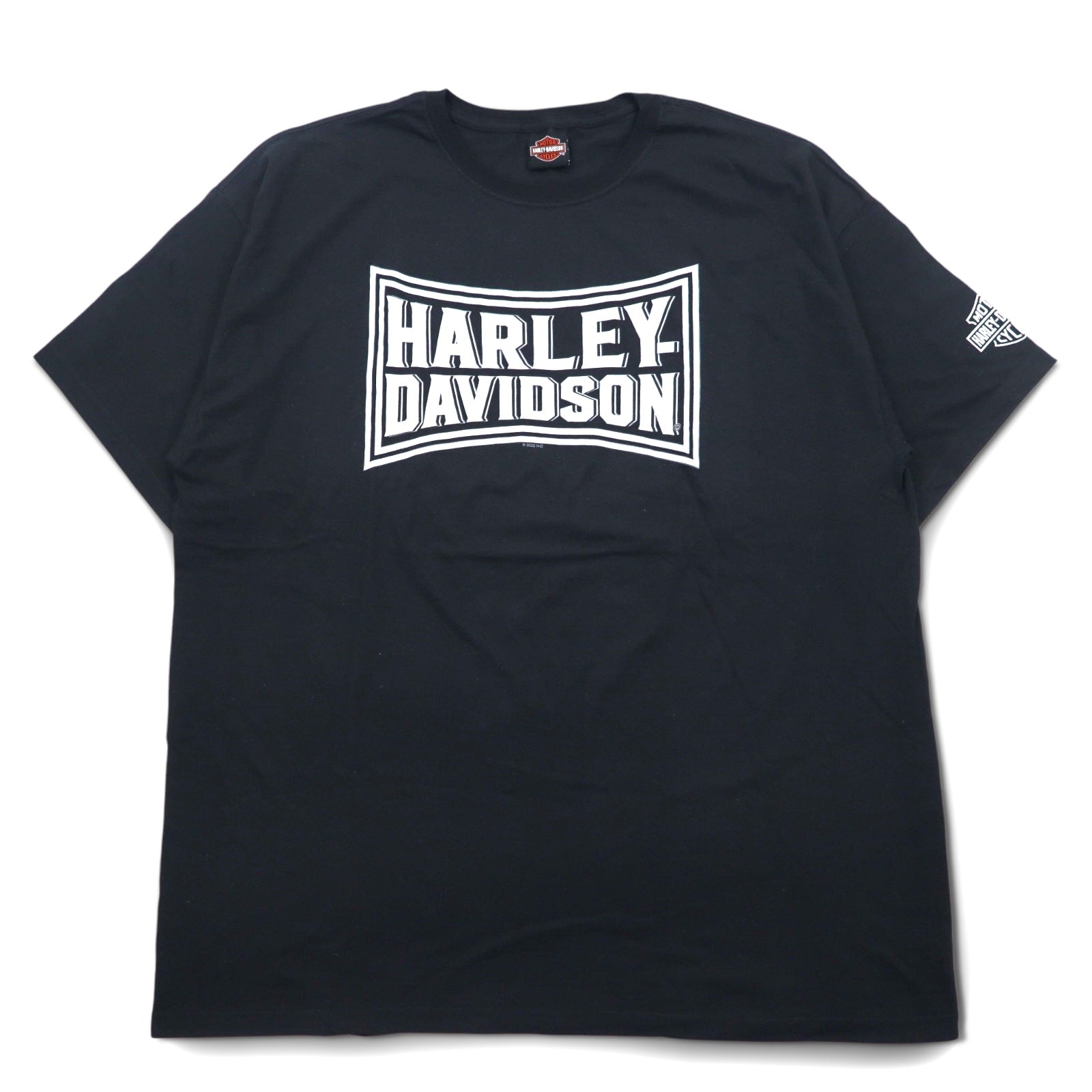 HARLEY DAVIDSON T-shirt con stampa fronte/retro XXL nero cotone TOKYO JAPAN