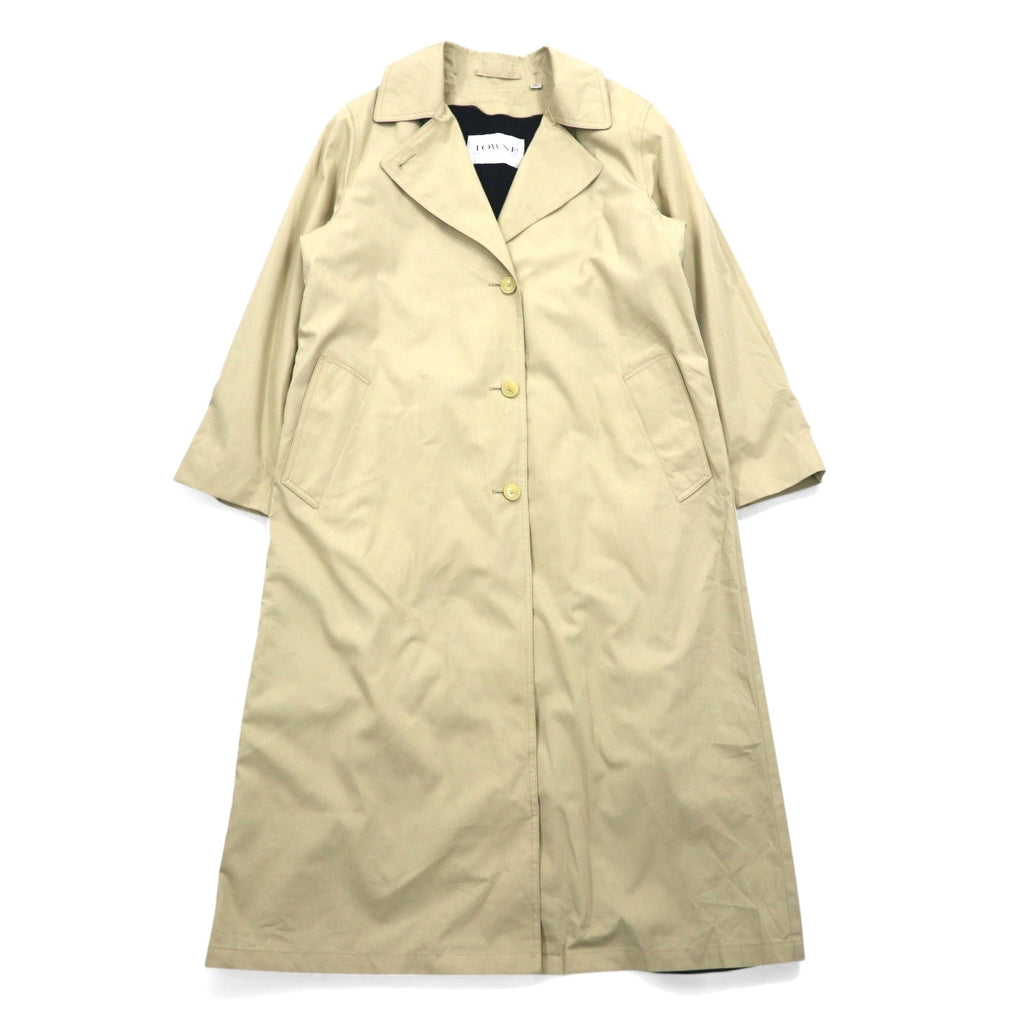 TOWNE by London Fog 90年代 フード着脱式 トレンチコート M ベージュ コットン ライナー着脱式