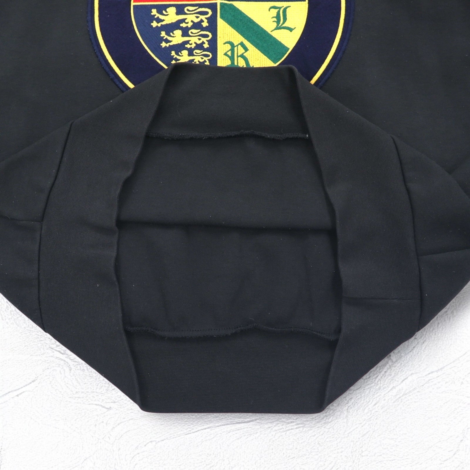 POLO RALPH LAUREN Felpa con stemma L Nero Logo circolare