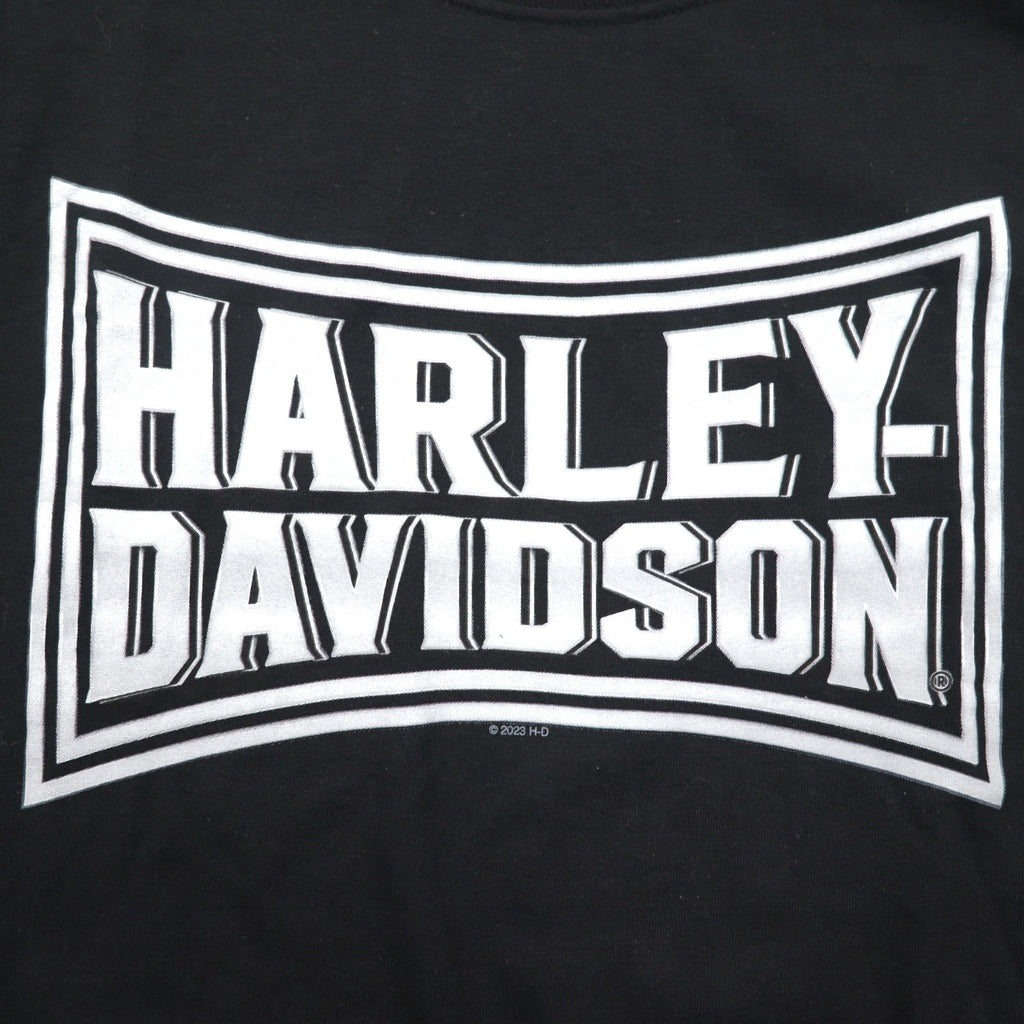 HARLEY DAVIDSON T-shirt con stampa fronte/retro XXL nero cotone TOKYO JAPAN