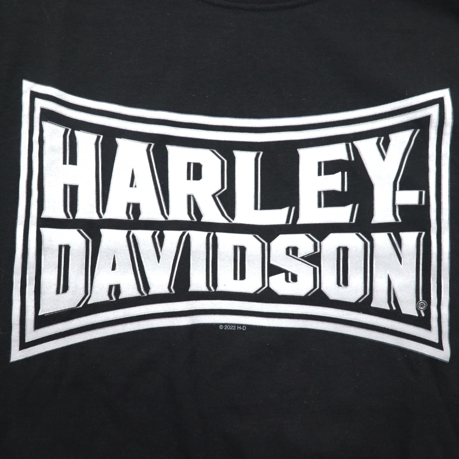HARLEY DAVIDSON T-shirt con stampa fronte/retro XXL nero cotone TOKYO JAPAN