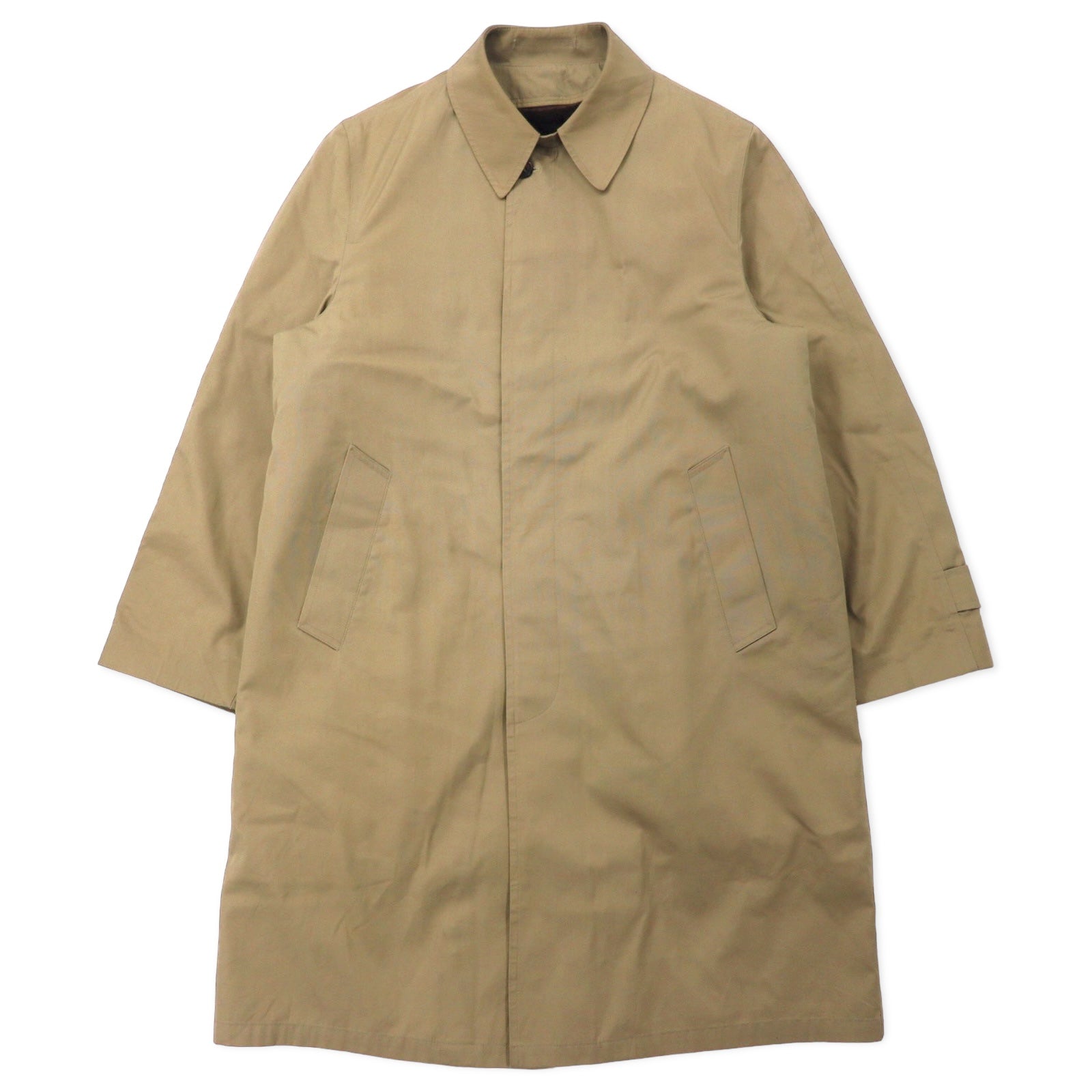 GENTLEMAN'S WAREHOUSE Anni '80, Made in USA, Trench foderato, Taglia 40, Beige, Cotone, Sottogola, Fodera in shearling staccabile