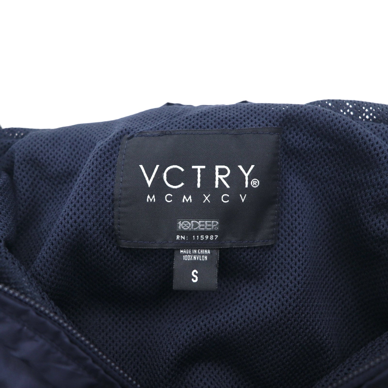 VCTRY MCMXCV ( 10DEEP ) アノラックパーカー S ネイビー 日本国旗 ワッペン