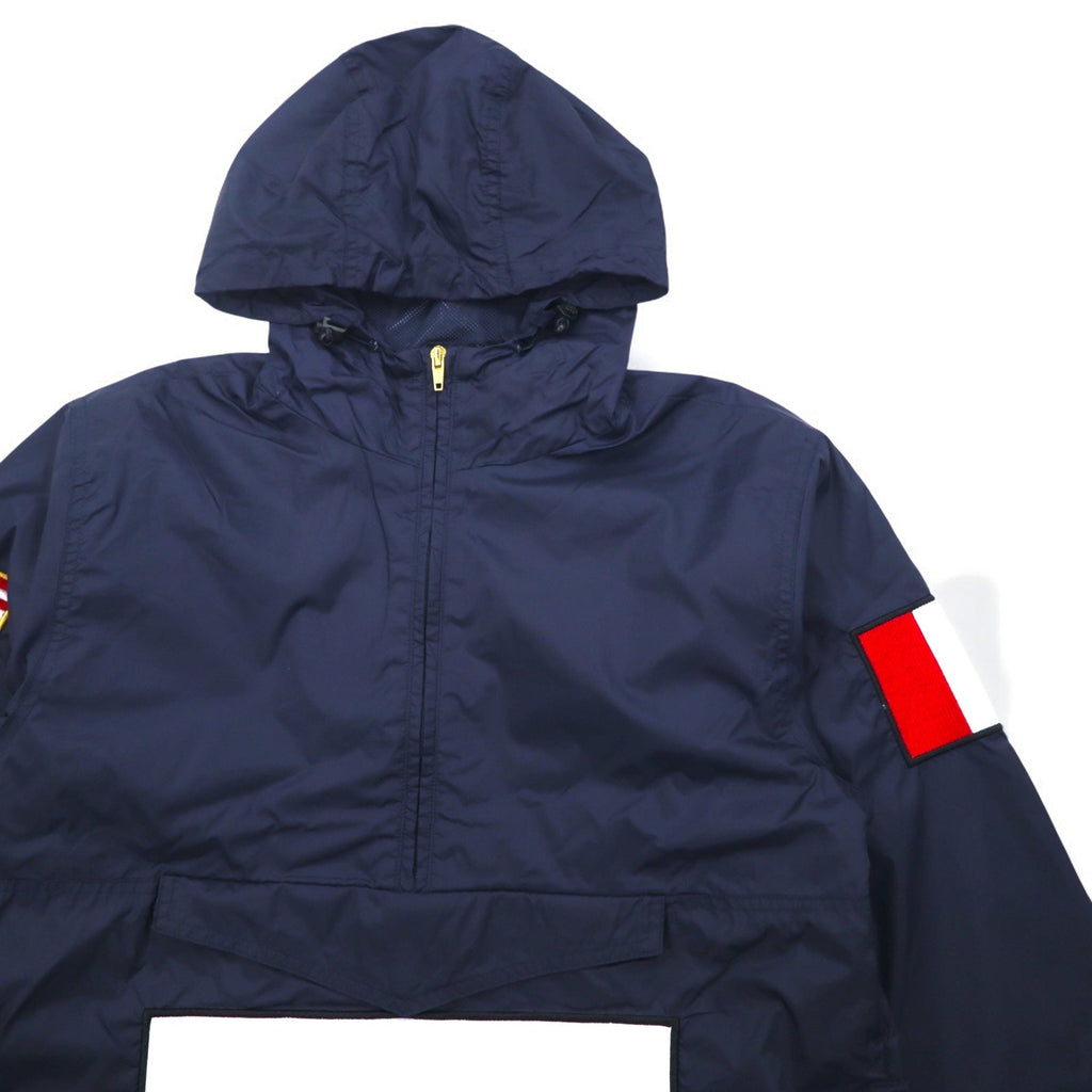 VCTRY MCMXCV (10DEEP) Anorak con cappuccio S blu navy Toppa bandiera giapponese