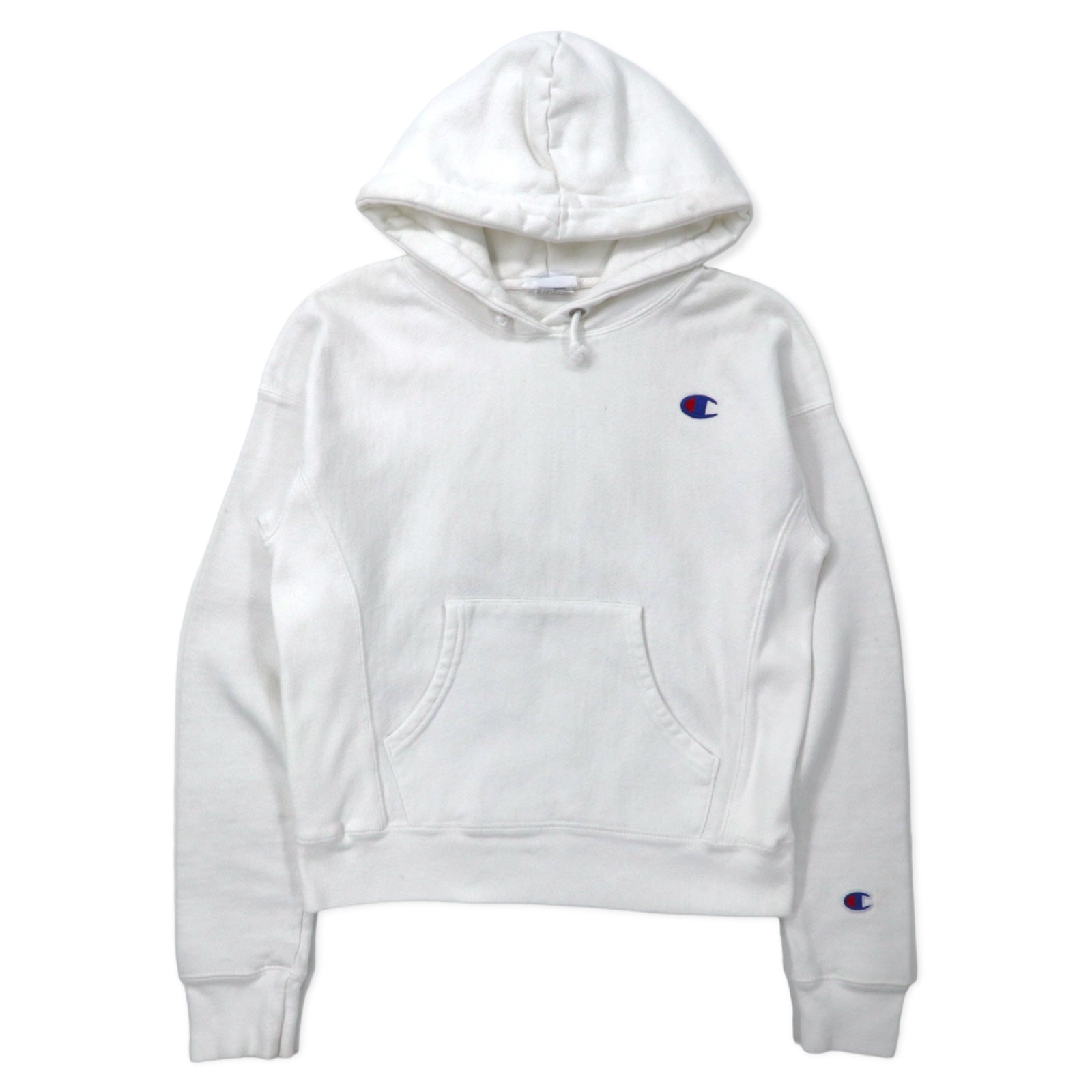 Champion Reverse Weave Felpa con cappuccio M bianco cotone etichetta blu riedizione REVERSE WEAVE Prodotto in Honduras