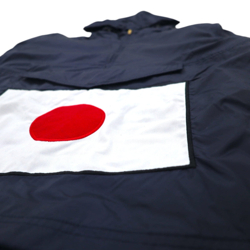VCTRY MCMXCV (10DEEP) Anorak con cappuccio S blu navy Toppa bandiera giapponese