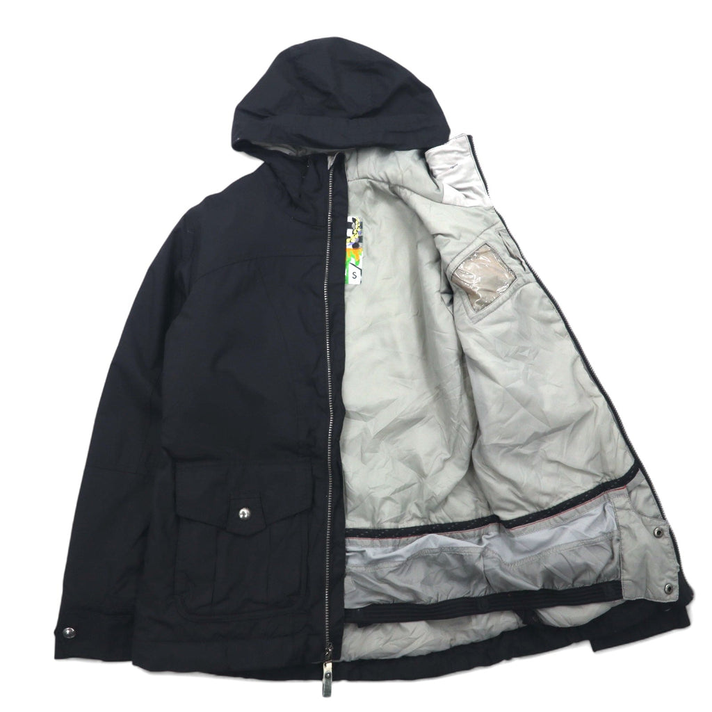 Burton giacca a vento S nero nylon DRYRIDE impermeabile da sci coulisse