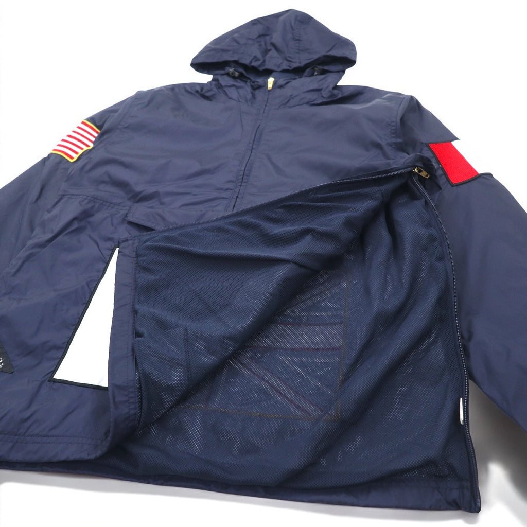 VCTRY MCMXCV (10DEEP) Anorak con cappuccio S blu navy Toppa bandiera giapponese
