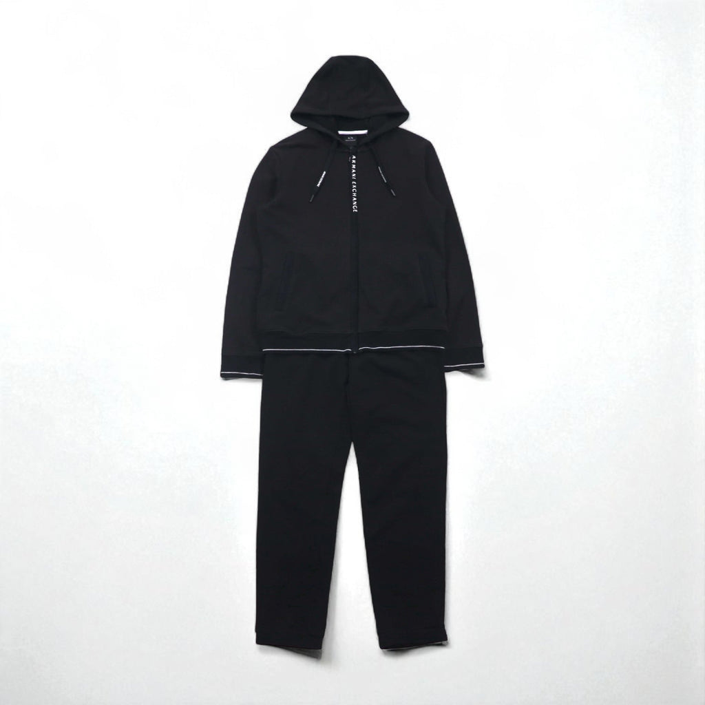 A|X ARMANI EXCHANGE スウェット パーカー ジャージ セットアップ M ブラック 8NZM82 ZJH3Z