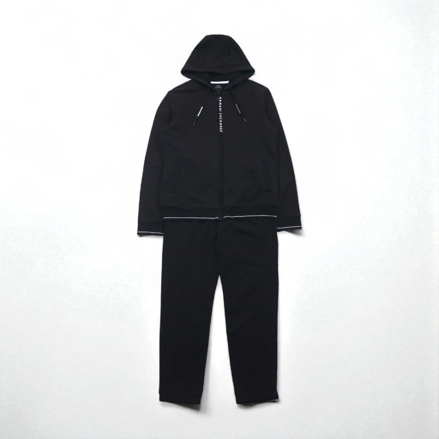 A|X ARMANI EXCHANGE スウェット パーカー ジャージ セットアップ M ブラック 8NZM82 ZJH3Z