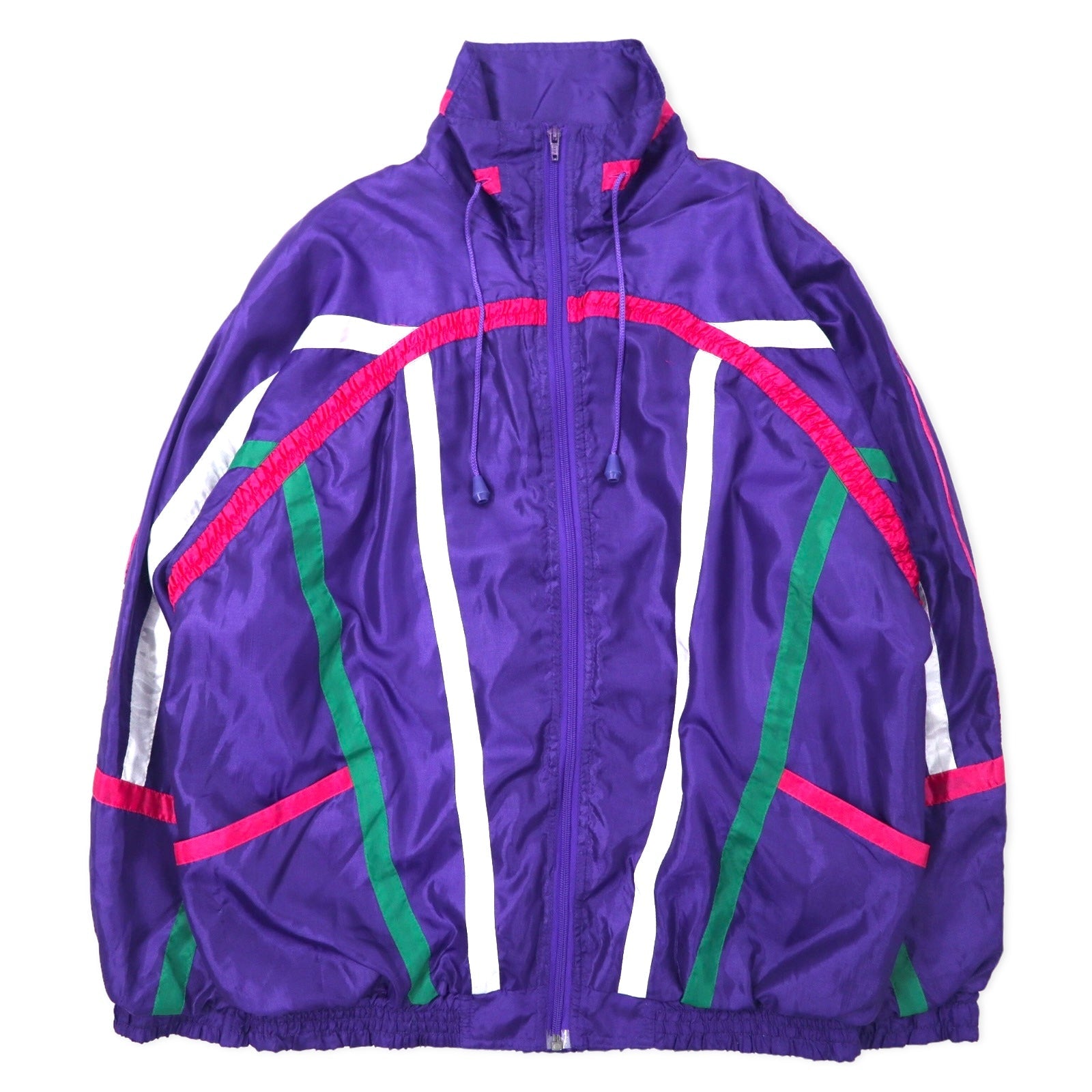 CENTER AISLE Sport Giacca in nylon anni '90, taglia M, colore viola