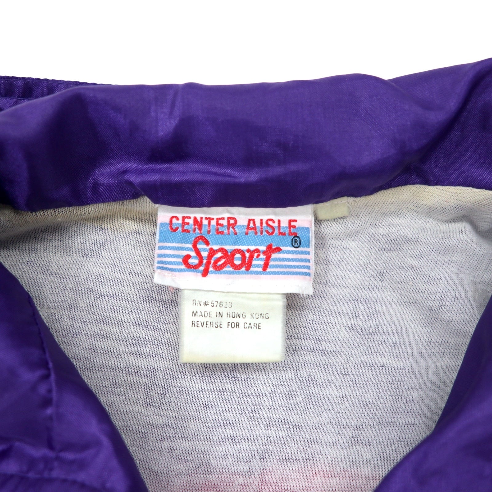 CENTER AISLE Sport Giacca in nylon anni '90, taglia M, colore viola