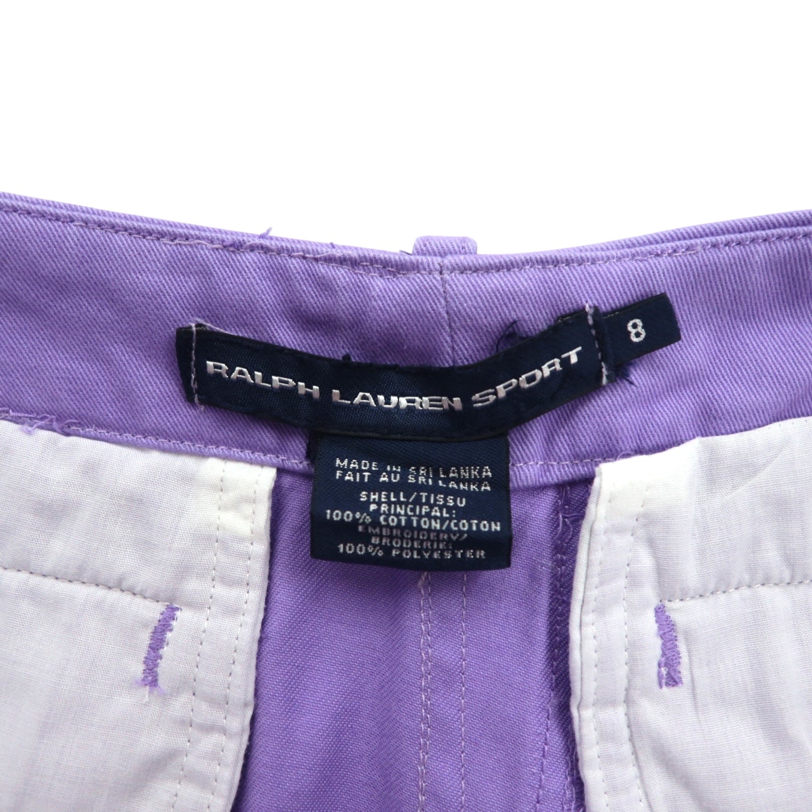 RALPH LAUREN SPORT anni '90 pantaloncini M viola fantasia all-over pony ricamato
