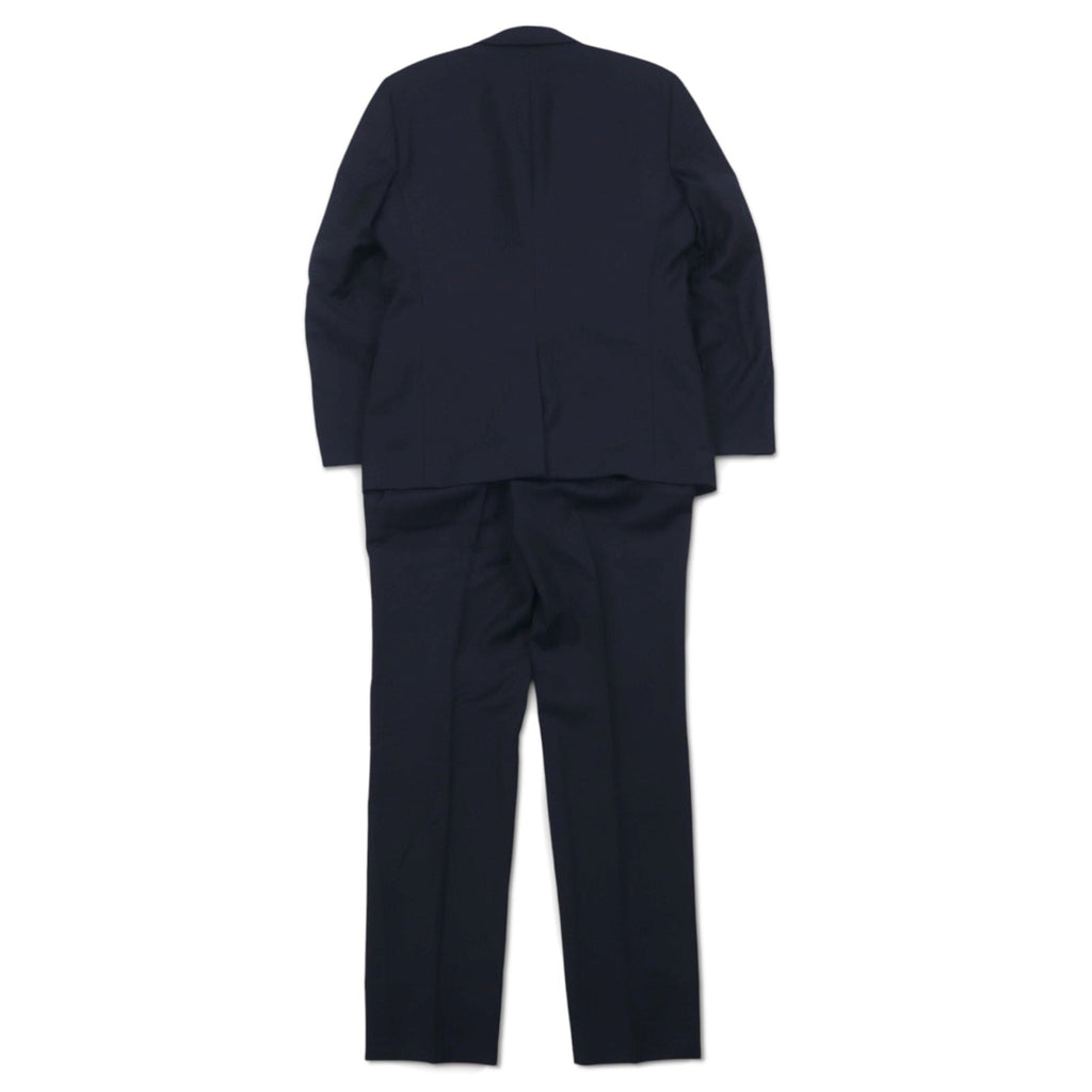 Ermenegildo Zegna Completo due bottoni S Blu Navy Gessato Lana Hai-Vaseron