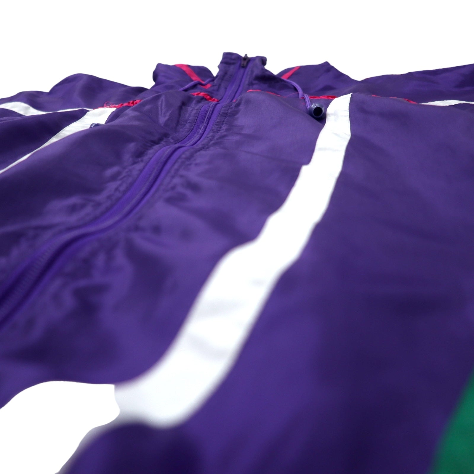 CENTER AISLE Sport Giacca in nylon anni '90, taglia M, colore viola