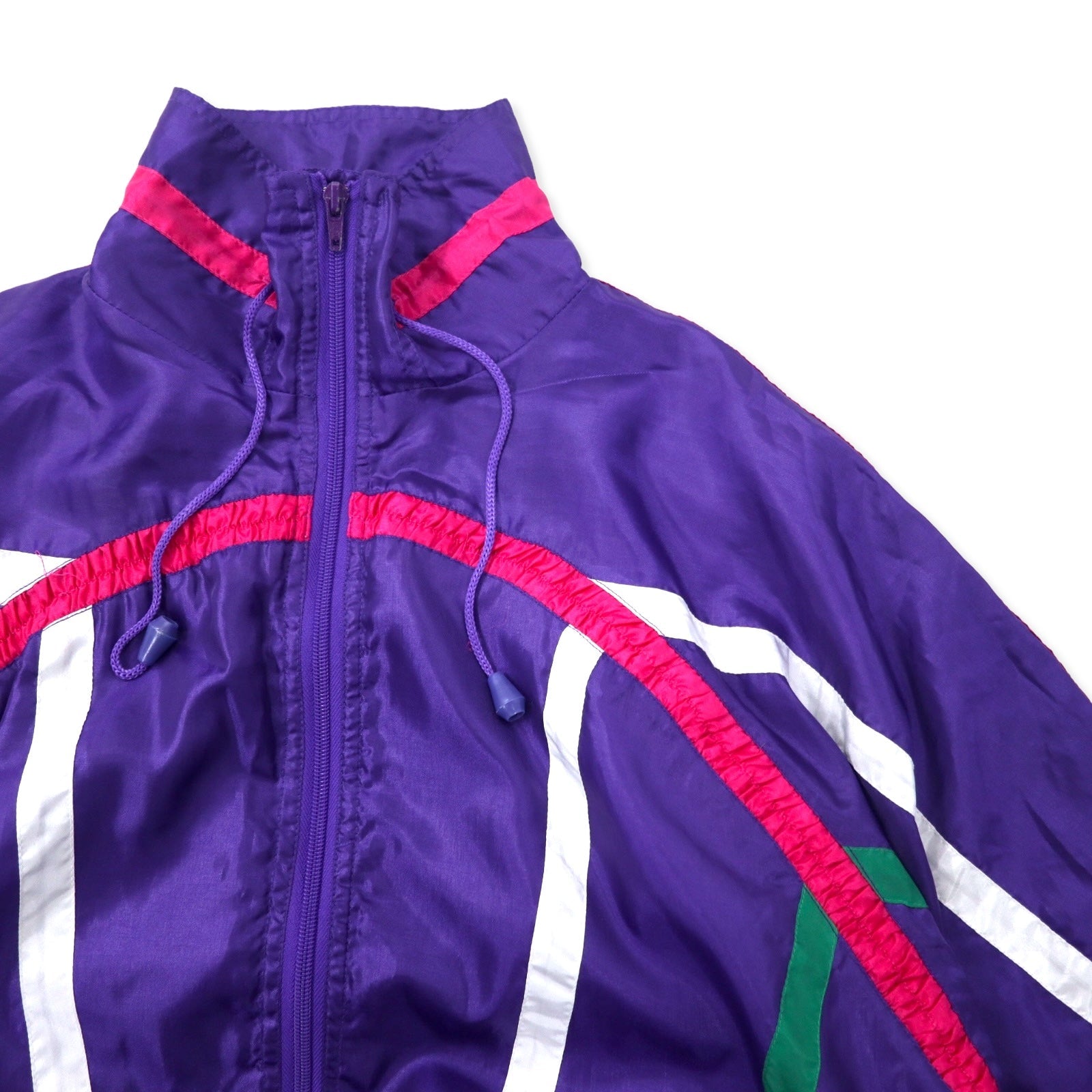 CENTER AISLE Sport Giacca in nylon anni '90, taglia M, colore viola