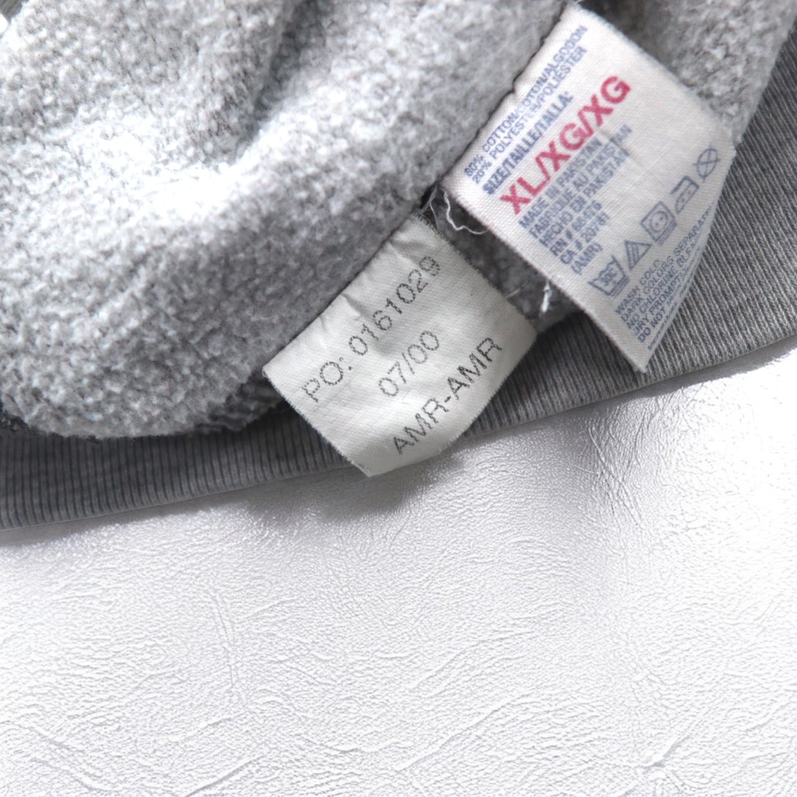 TOMMY JEANS ( TOMMY HILFIGER ) 90年代 クルーネック スウェット XL グレー コットン ロゴプリント