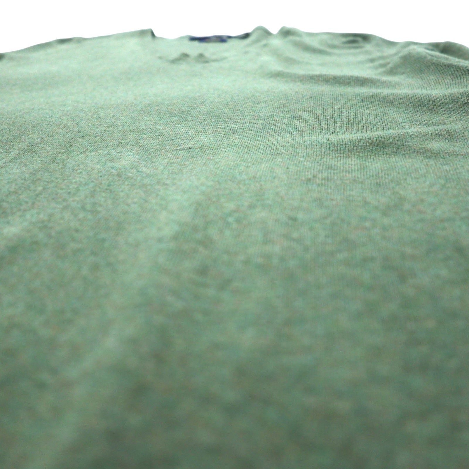 POLO RALPH LAUREN Maglione in maglia di cotone Pima scollo a V L kaki ricamo Small Pony PIMA COTTON