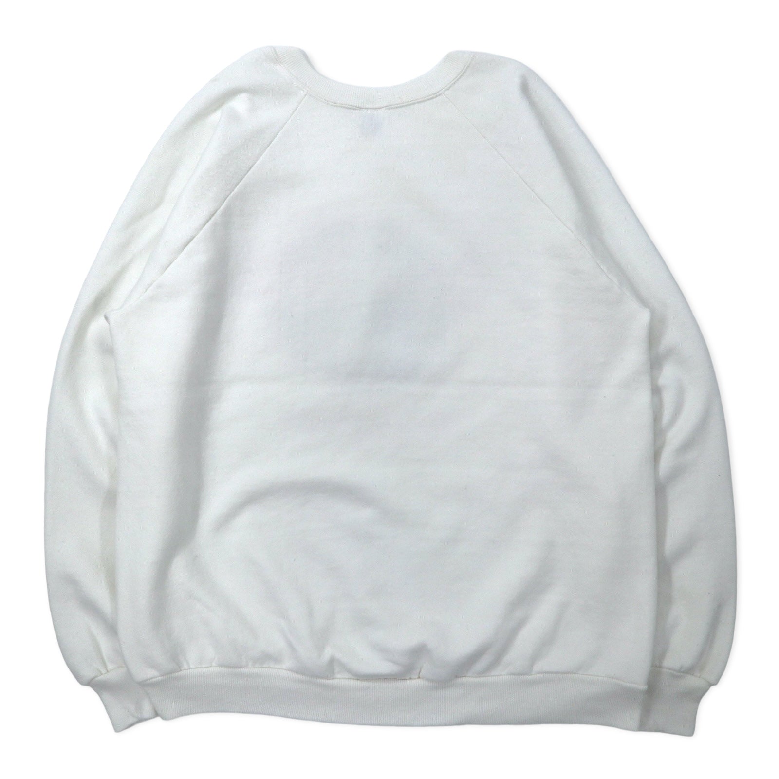 JERZEES Made in USA Anni '90 Stampa Felpa XL Bianco Cotone Felpato Hard Rock CAFE Parodia