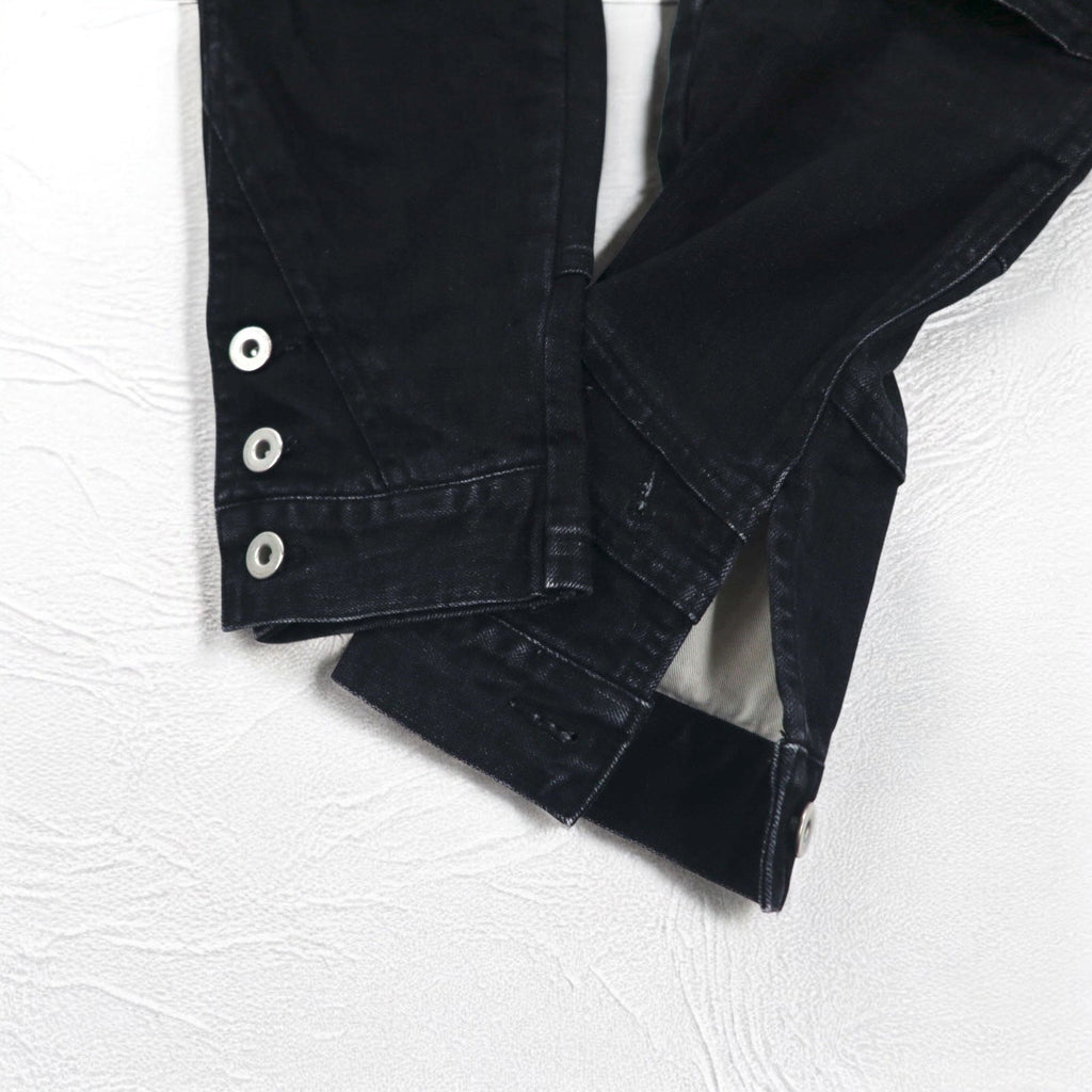 whowhat PUZZLE DENIM Jeans Pantaloni S Nero Made in Japan