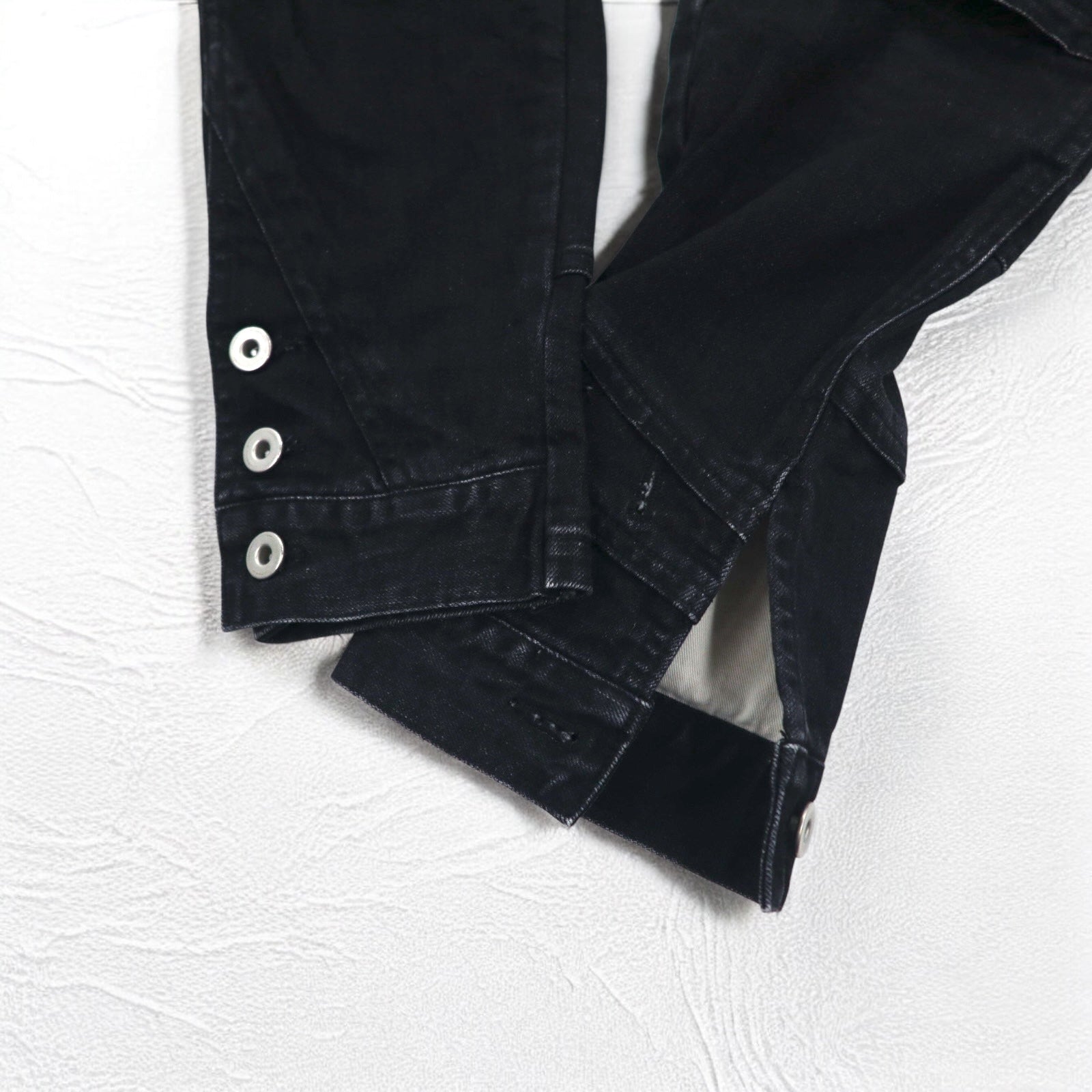 whowhat PUZZLE DENIM Jeans Pantaloni S Nero Made in Japan