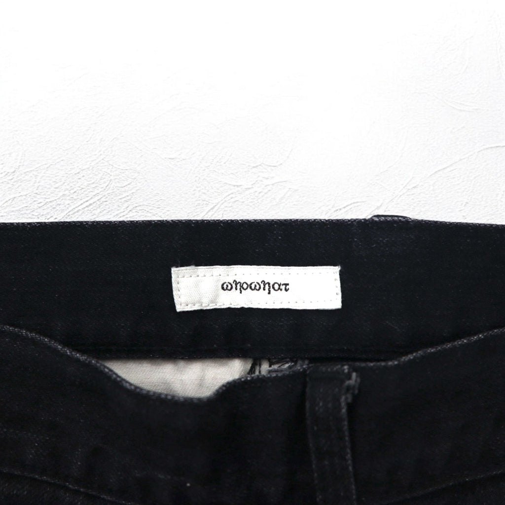 whowhat PUZZLE DENIM Jeans Pantaloni S Nero Made in Japan