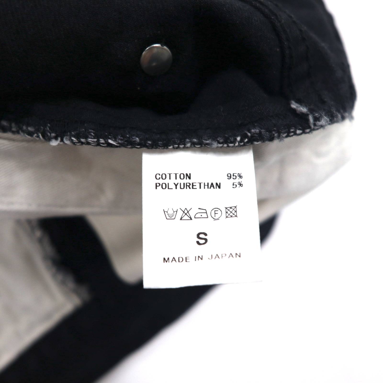 whowhat PUZZLE DENIM Jeans Pantaloni S Nero Made in Japan