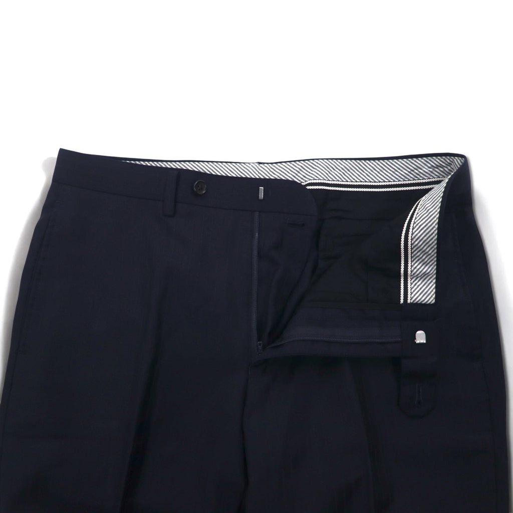 Ermenegildo Zegna Completo due bottoni S Blu Navy Gessato Lana Hai-Vaseron