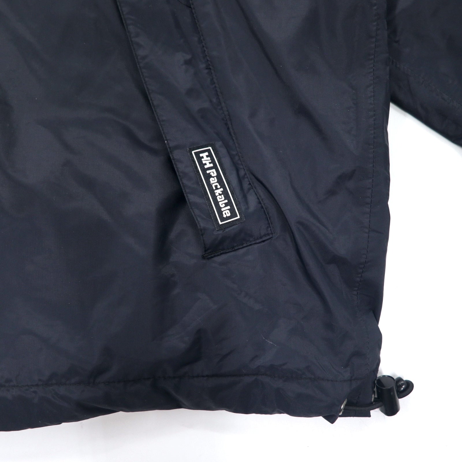 Giacca a vento Helly Hansen XL blu navy nylon HELLY-TECH impermeabile ripiegabile