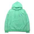 WE11DONE プルオーバー パーカー S ミント グリーン ロゴプリント Iridescent Logo Hoodie