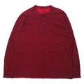 L.L.Bean Maglietta a maniche lunghe Henley "Long T" XL bordeaux in cotone TRADITIONAL FIT, prodotta in Canada