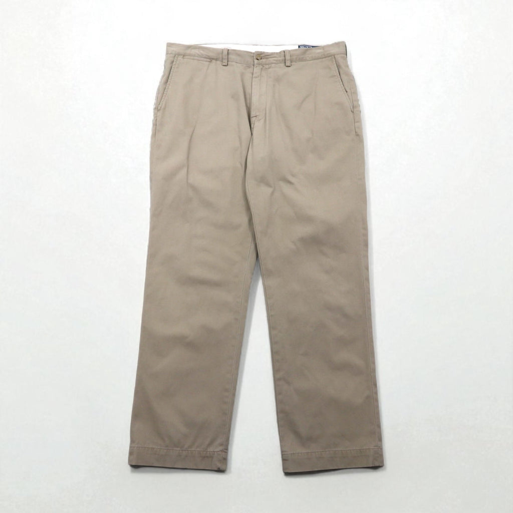 Polo by Ralph Lauren anni '90 Polo Chino pantaloni chino ampi e affusolati XL Beige Cotone