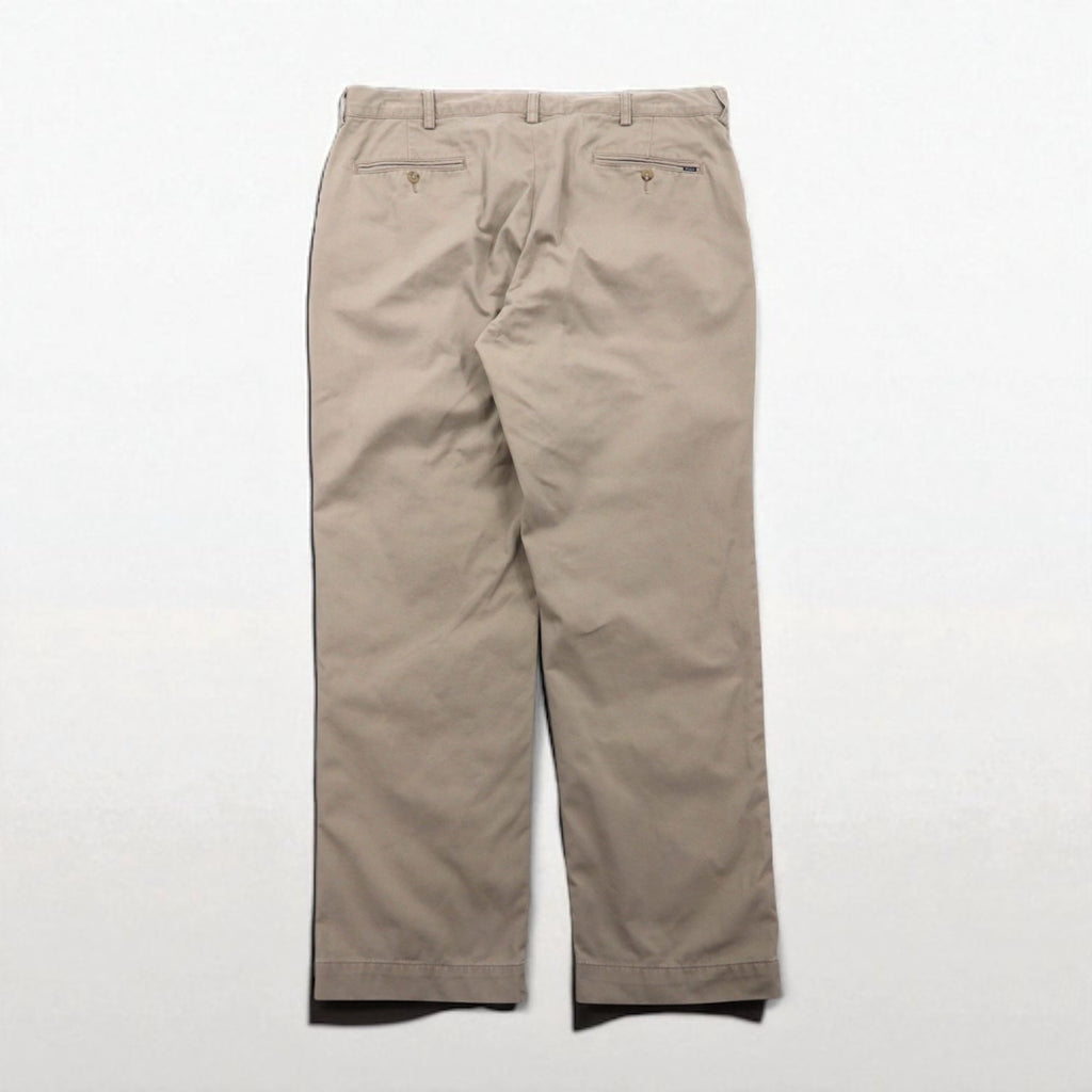 Polo by Ralph Lauren anni '90 Polo Chino pantaloni chino ampi e affusolati XL Beige Cotone