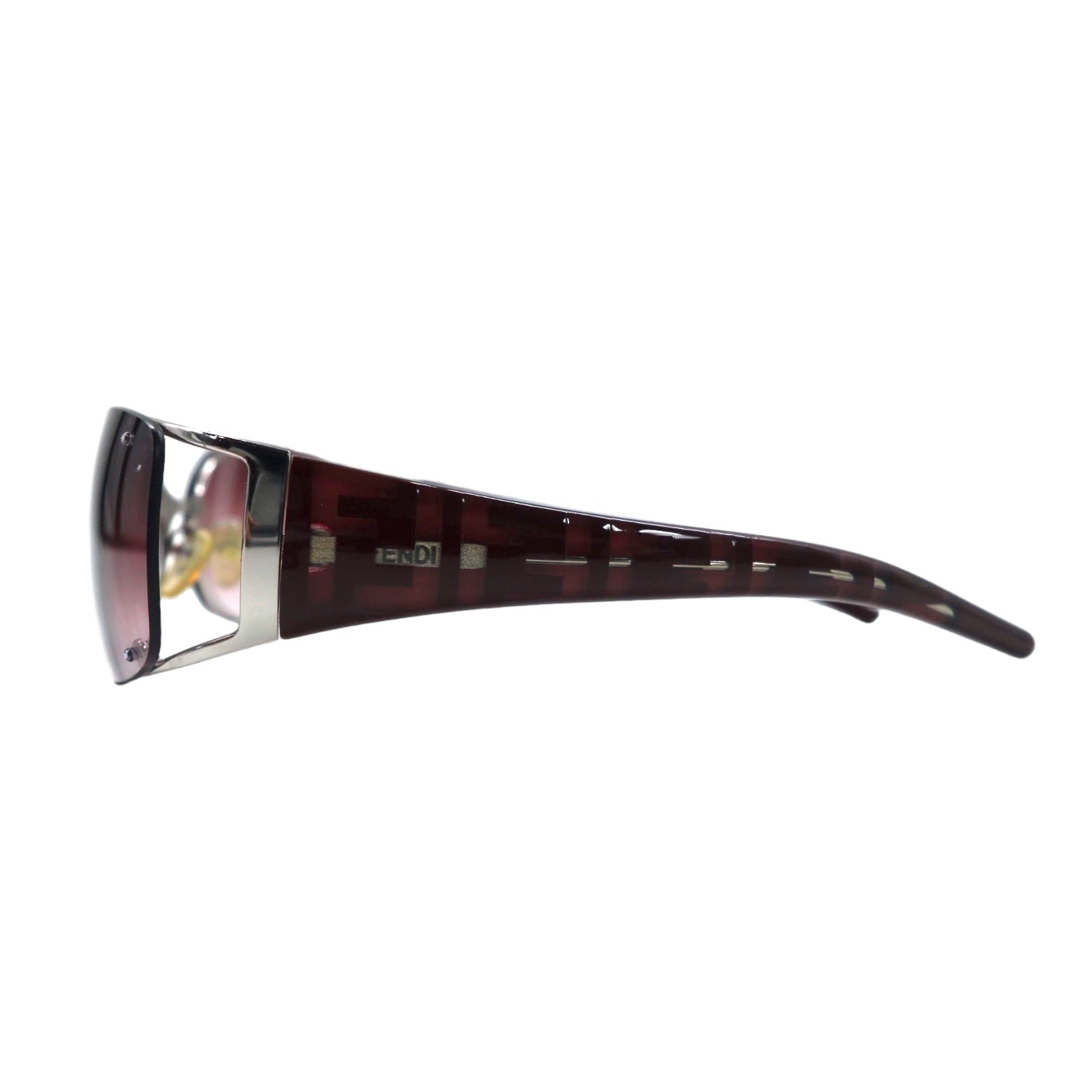 FENDI Occhiali da sole rossi in metallo con logo FF FS372AF 028 65◻︎16 125 Made in Italy