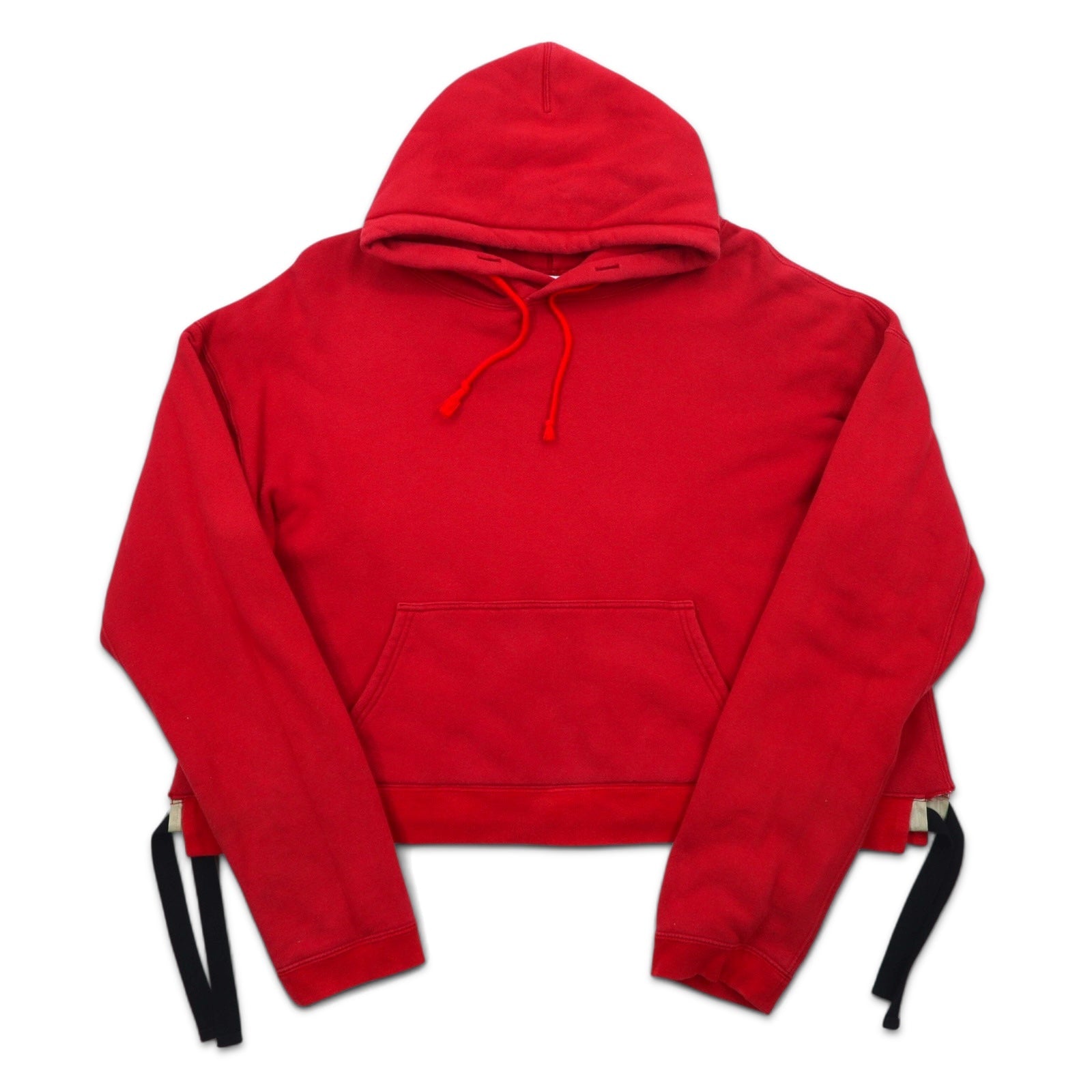 Leh Boro Felpa con Cappuccio Reversibile BORO REVERSIBLE PARKER M Rosso Bianco Cotone
