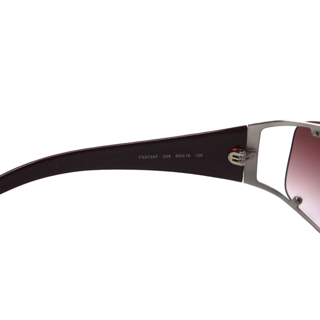 FENDI Occhiali da sole rossi in metallo con logo FF FS372AF 028 65◻︎16 125 Made in Italy