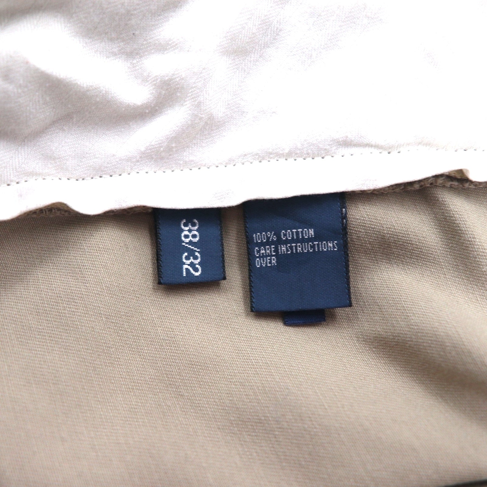 Polo by Ralph Lauren anni '90 Polo Chino pantaloni chino ampi e affusolati XL Beige Cotone