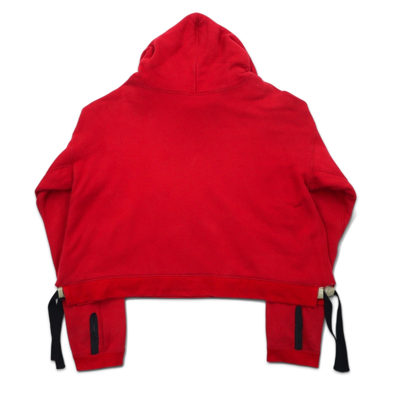 Leh Boro Felpa con Cappuccio Reversibile BORO REVERSIBLE PARKER M Rosso Bianco Cotone