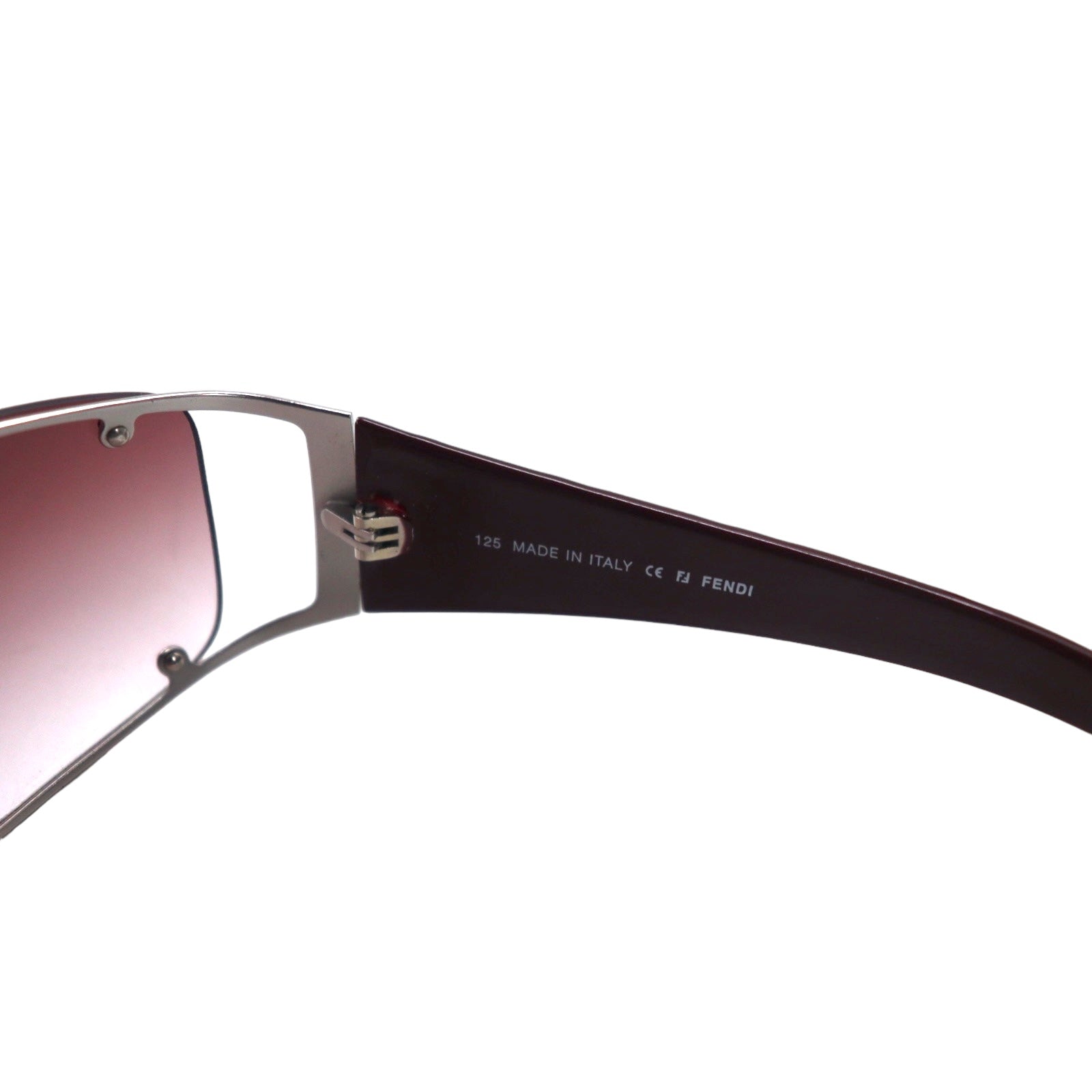 FENDI Occhiali da sole rossi in metallo con logo FF FS372AF 028 65◻︎16 125 Made in Italy