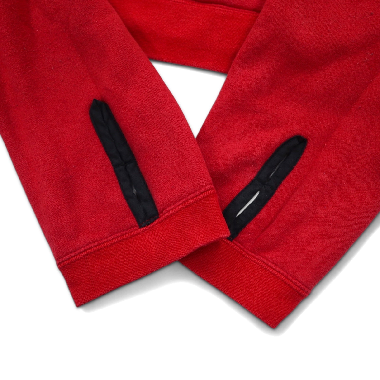 Leh Boro Felpa con Cappuccio Reversibile BORO REVERSIBLE PARKER M Rosso Bianco Cotone