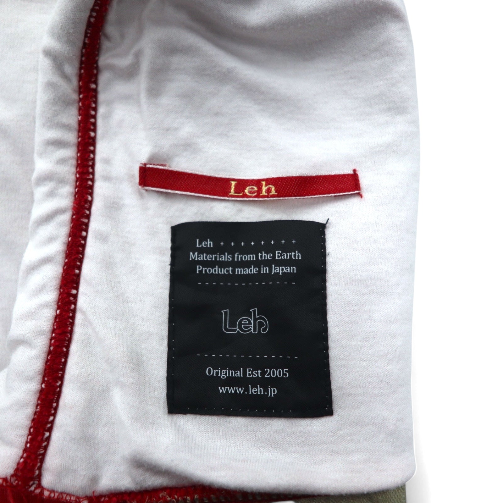 Leh Boro Felpa con Cappuccio Reversibile BORO REVERSIBLE PARKER M Rosso Bianco Cotone
