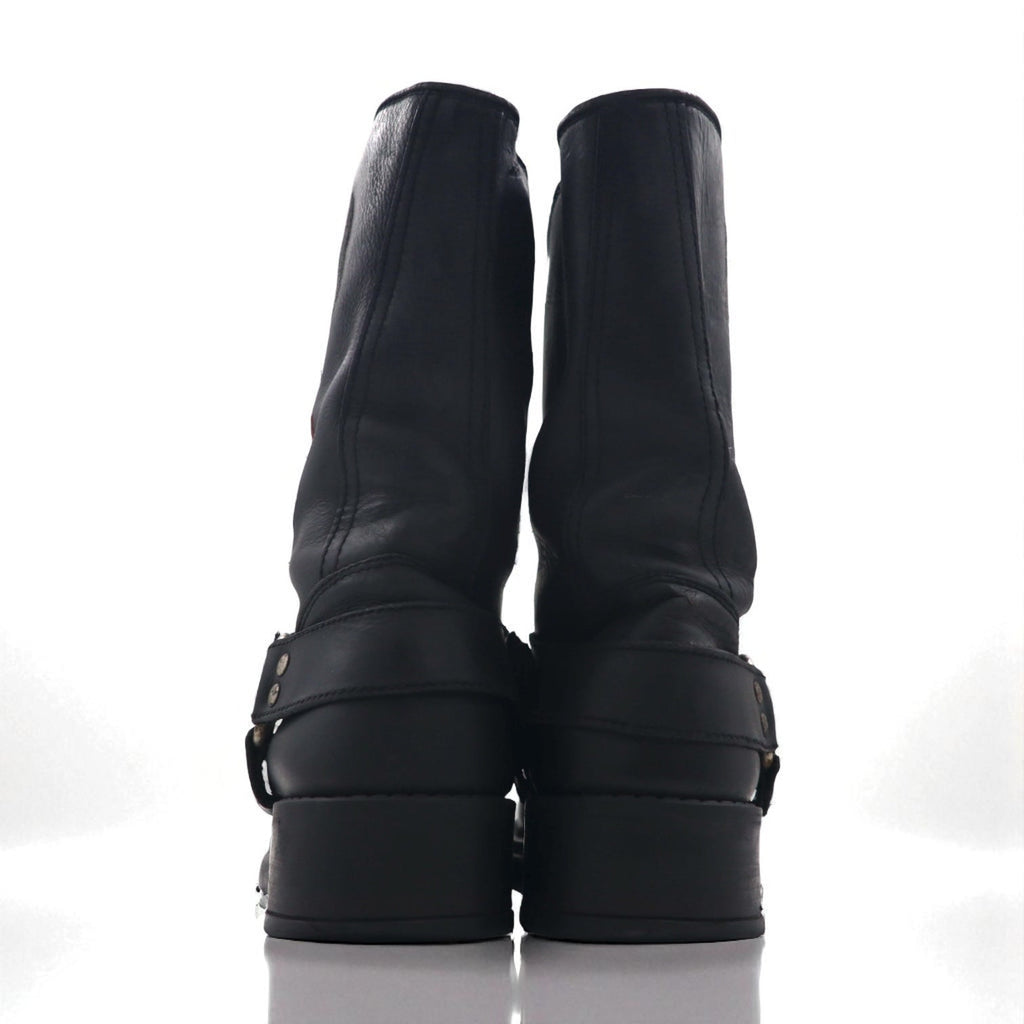Vintage Engineer Boots エンジニアブーツ バイカー リングブーツ 28.5cm ブラック MOTOR MELYBOOTS