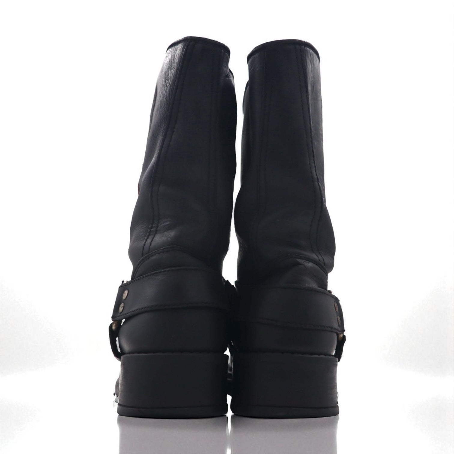 Vintage Engineer Boots エンジニアブーツ バイカー リングブーツ 28.5cm ブラック MOTOR MELYBOOTS