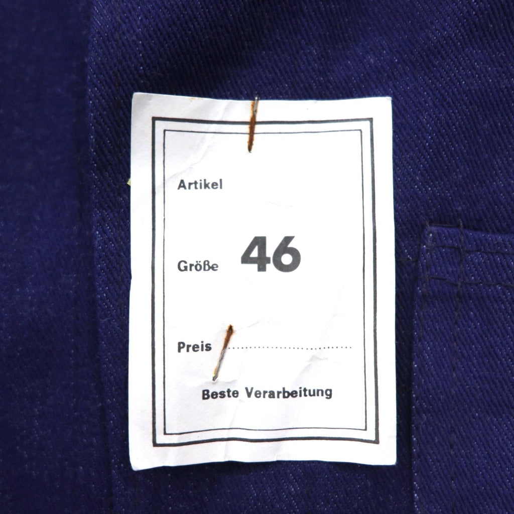 Vintage 70s Euro Work Jacket SANFOR 70年代 ドイツ製 デニム カバーオール ワークジャケット L デッドストック 未使用品