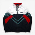 hummel 90年代 ナイロンジャケット トラック ジャージ XL ホワイト ビッグサイズ