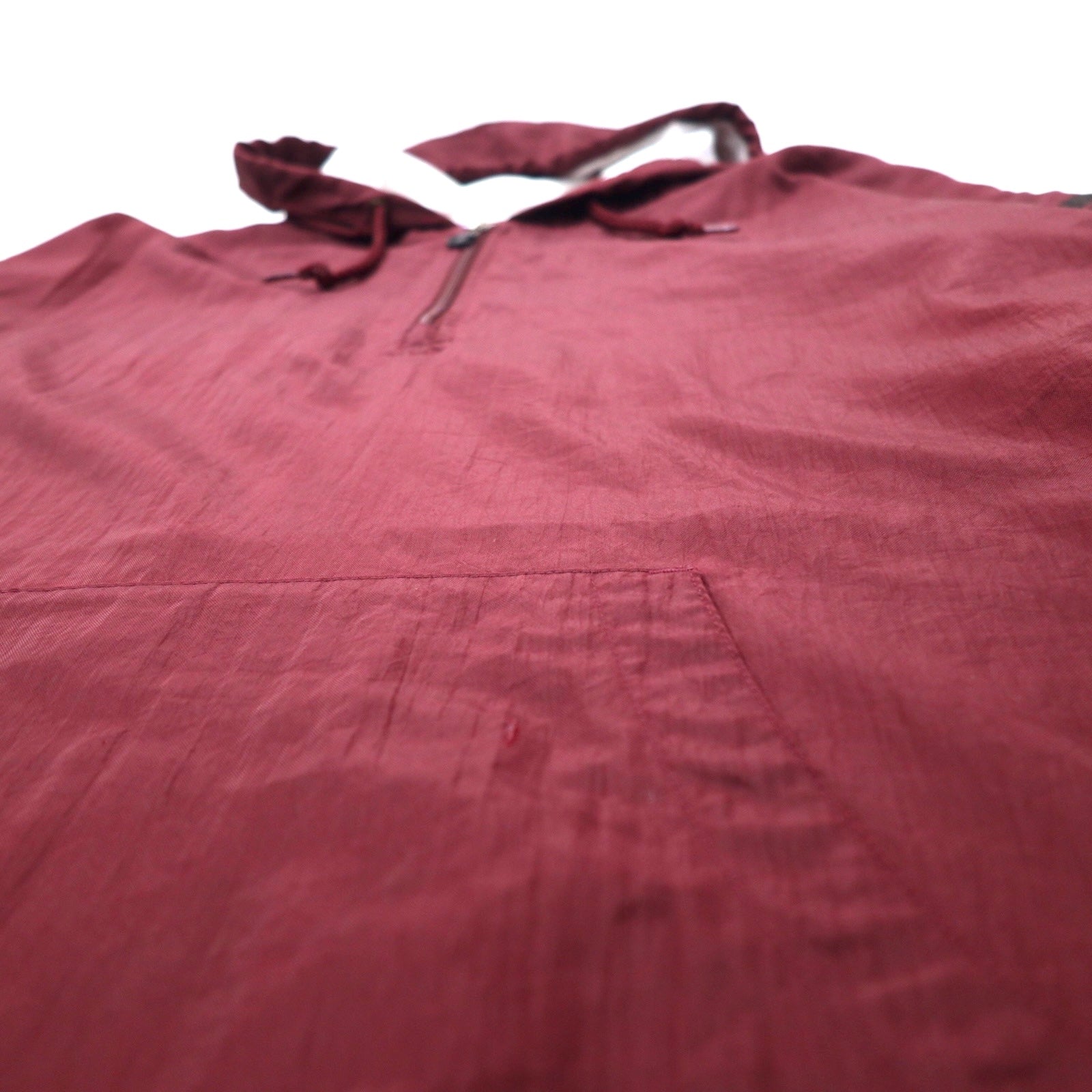 Champion anni '90 giacca a vento anorak XXL bordeaux nylon mezza zip coulisse oversize