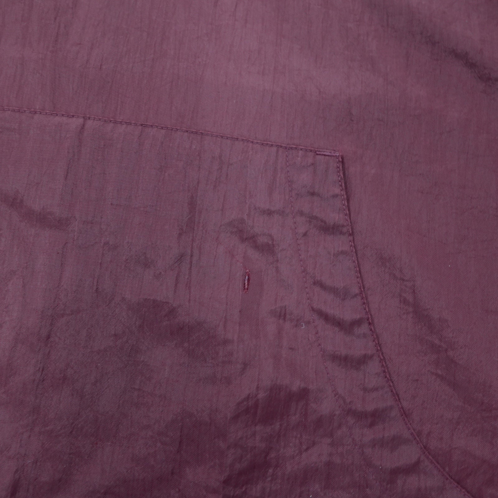 Champion anni '90 giacca a vento anorak XXL bordeaux nylon mezza zip coulisse oversize
