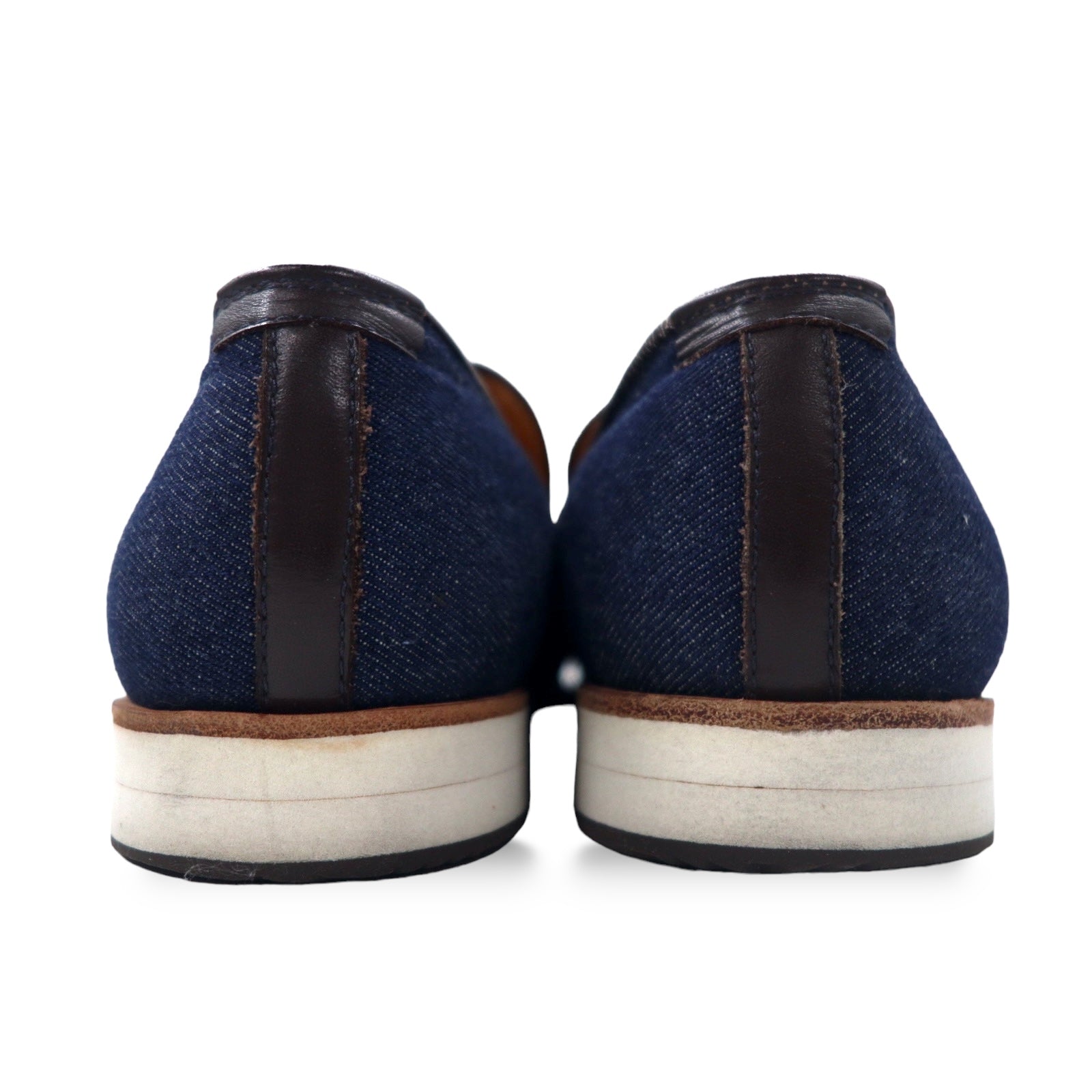 polpetta × Brilla per il gusto ( BEAMS ) Scarpe con tacco basso slip-on in denim 25.5cm Blu con inserti in pelle SPORTO