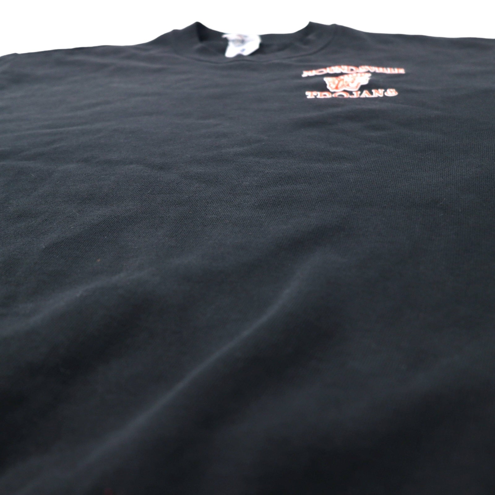 Felpa JERZEES made in USA anni '90 stampa L nera cotone MOUNDSVILLE TROJANS