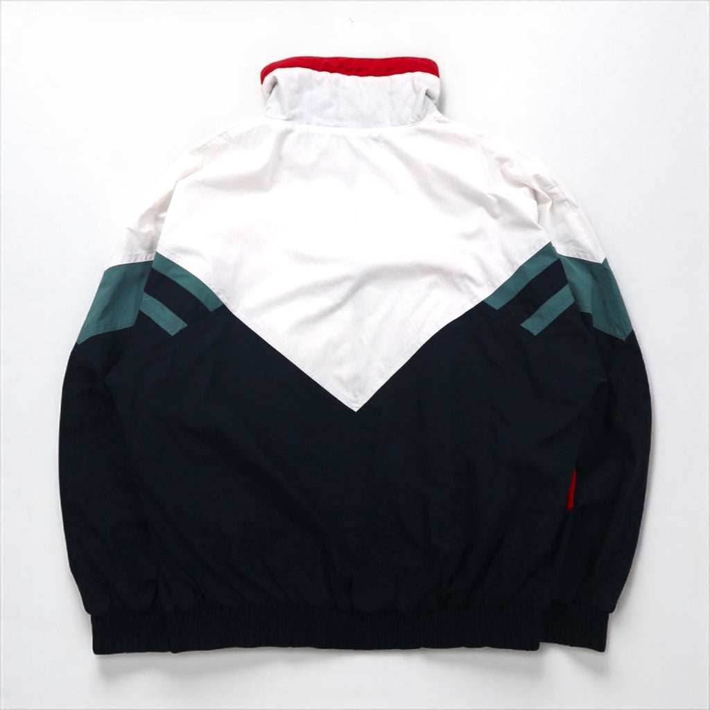 hummel 90年代 ナイロンジャケット トラック ジャージ XL ホワイト ビッグサイズ